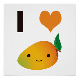 I heart Mango Poster