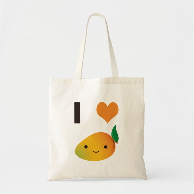 I Heart Mango Tote Bag (Front)