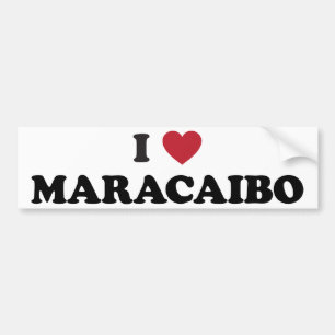 I Heart Maracaibo Venezuela Bumper Sticker