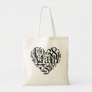 I Heart Math, Funny Science , Math Teacher Tote Bag