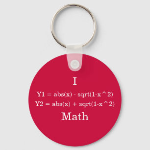 I Heart Math Key Ring