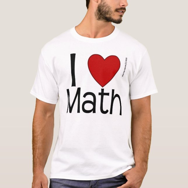 I Heart Math Shirt (Front)