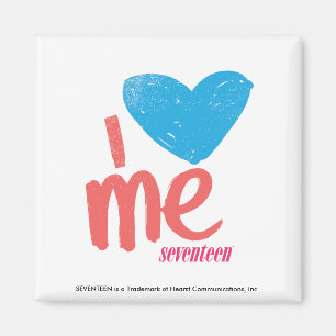 I Heart Me Aqua/Pink Magnet