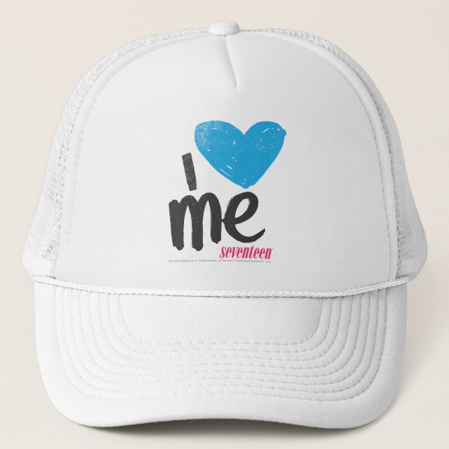 I Heart Me Aqua Trucker Hat (Front)