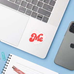 I heart me - funny slogan sticker