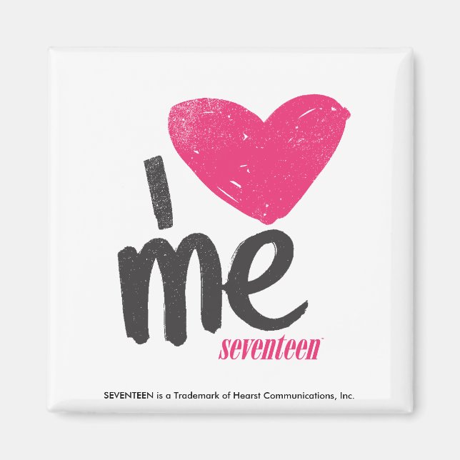 I Heart Me Magenta Magnet (Front)