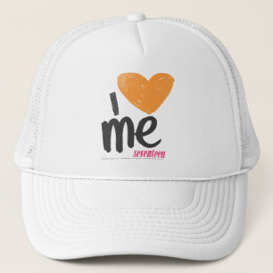 I Heart Me Orange Trucker Hat