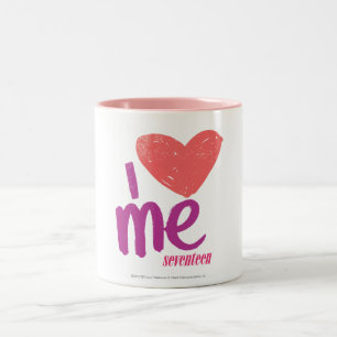 I Heart Me Pink/Purple Two-Tone Coffee Mug