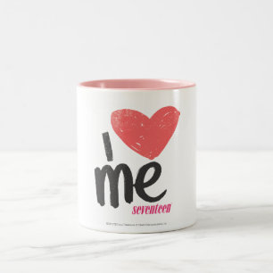 I Heart Me Pink Two-Tone Coffee Mug