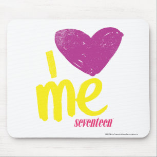 I heart Me Purple/Yellow Mouse Pad