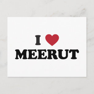 I Heart Meerut India Postcard