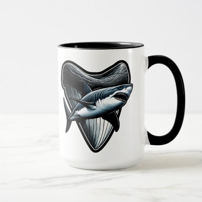 I Heart Megalodons Mug (Right)