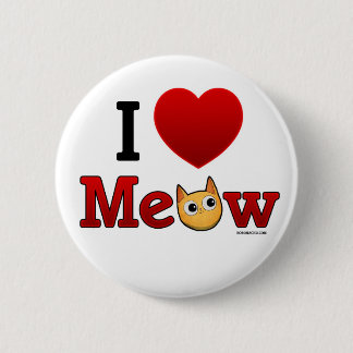 "I Heart Meow" "I Heart Cats" Cat Pin