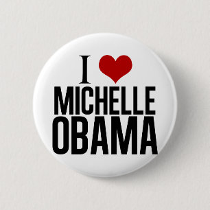 I Heart Michelle Obama 6 Cm Round Badge