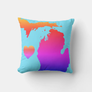I heart MICHIGAN Cushion
