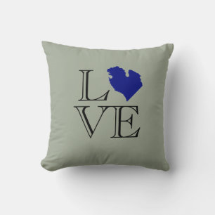 I heart Michigan Great lake state  Cushion