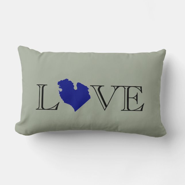 I heart Michigan Lumbar Cushion (Front)