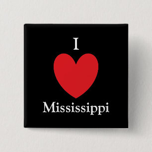 I Heart Mississippi Button