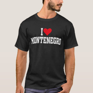 I Heart Montenegro with Red heart I love Montenegr T-Shirt