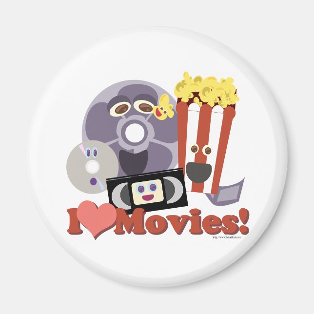 I Heart Movies! Magnet (Front)