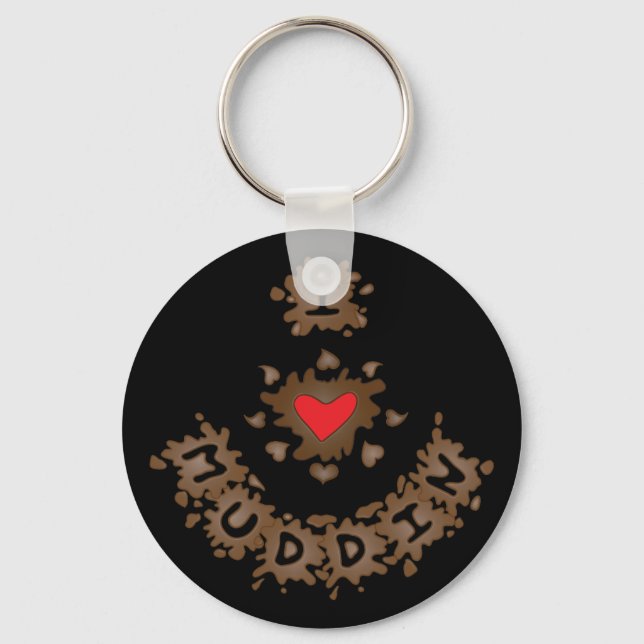 I Heart Muddin Key Ring (Front)