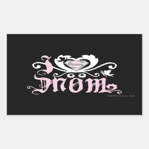 I Heart Mum  Pink Rectangular Sticker