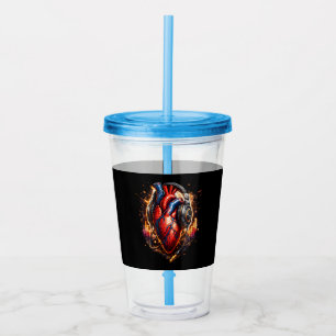 I Heart Music Acrylic Tumbler