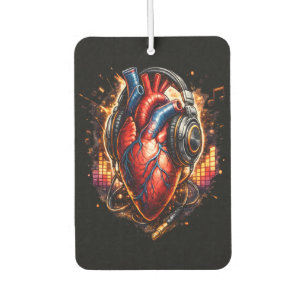 I Heart Music Car Air Freshener