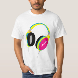 I Heart Music - Headphones T Shirt