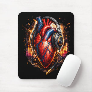 I Heart Music Mouse Pad
