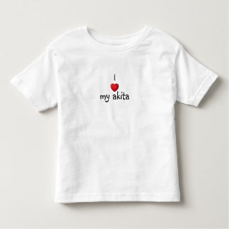 I *heart* my akita toddler T-Shirt