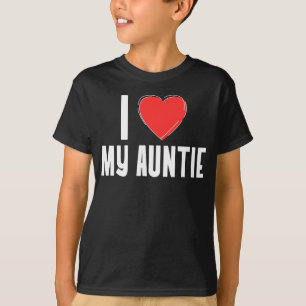 I (Heart) My Auntie Kids Shirt