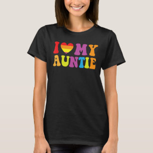 I Heart My Auntie Niece Nephew I Love My Auntie T-Shirt