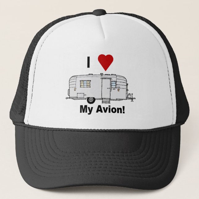 I heart My Avion-fullrig60s Trucker Hat (Front)