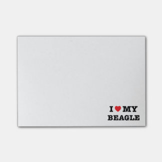 I Heart My Beagle Post-it Notes
