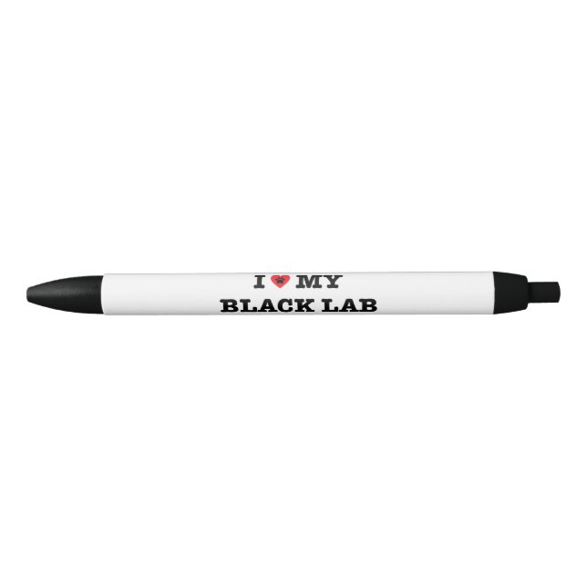 I Heart My Black Lab Pen (Front)
