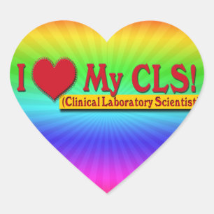 I Heart My CLS  LAB SCIENTIST Sticker