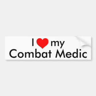I heart my Combat Medic Bumper Sticker