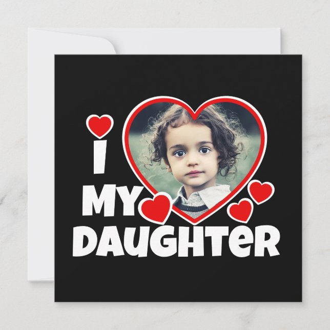 I Heart My Daughter Personalised Photo (Front)
