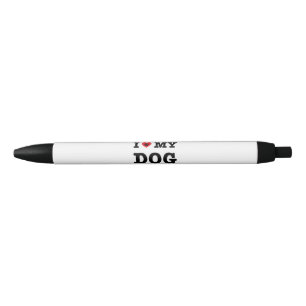I Heart My Dog Black Ink Pen