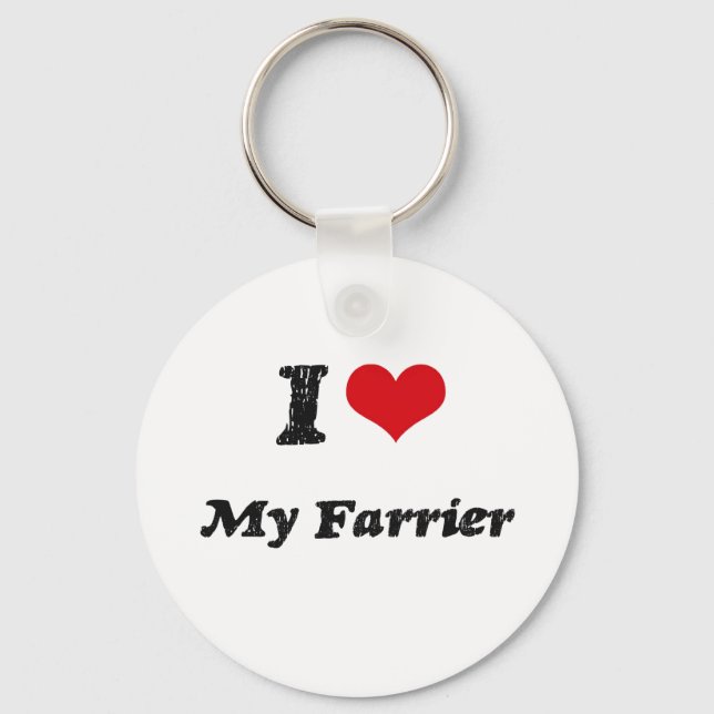 I heart My Farrier Key Ring (Front)