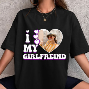 i heart my girlfreind custom your own photo love T-Shirt
