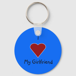 I Heart My Girlfriend Key Ring