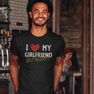 I Heart My Girlfriend Self Respect Breakup dark T-Shirt