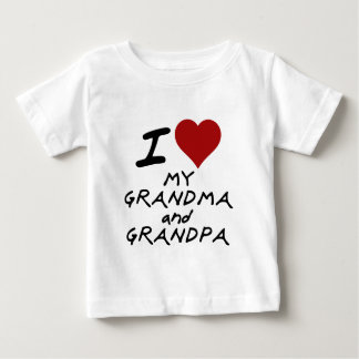 i heart my grandma and grandpa baby T-Shirt