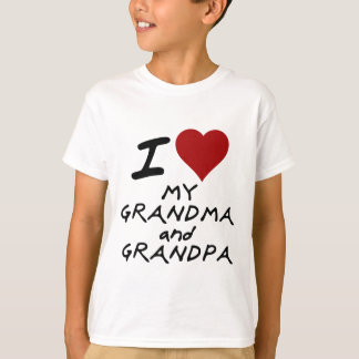 i heart my grandma and grandpa T-Shirt