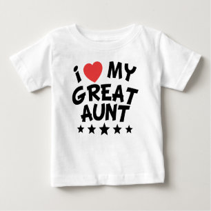I Heart My Great Aunt Baby T-Shirt