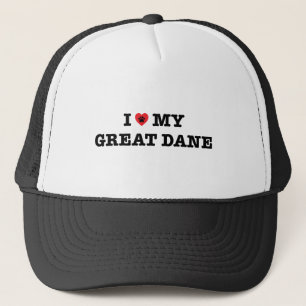 I Heart My Great Dane Trucker Hat