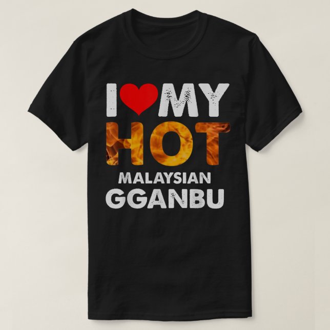 I Heart My Hot Malaysian Gganbu for BFFs Friends  T-Shirt (Design Front)