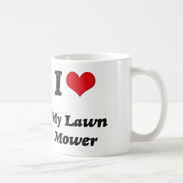 I heart My Lawn Mower Coffee Mug (Right)